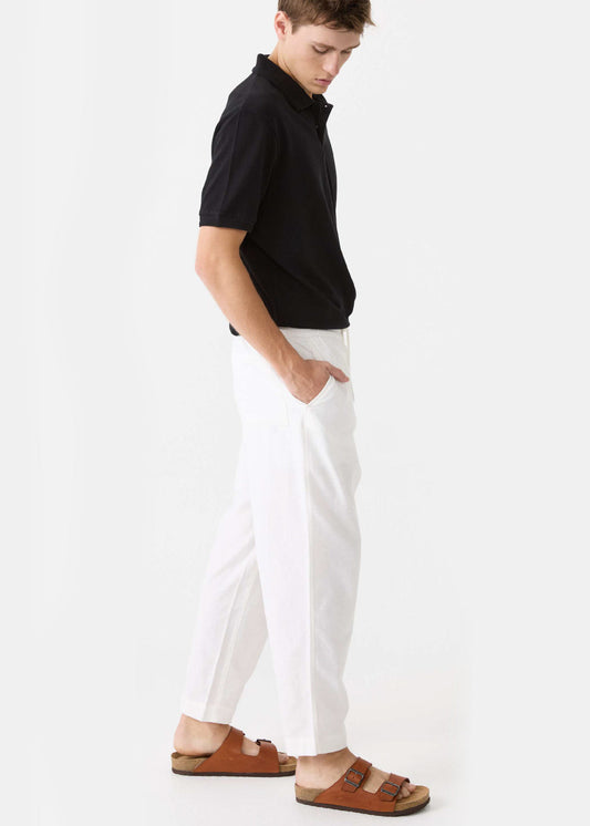 Jogger Natura Blanco · LINO · Relax fit