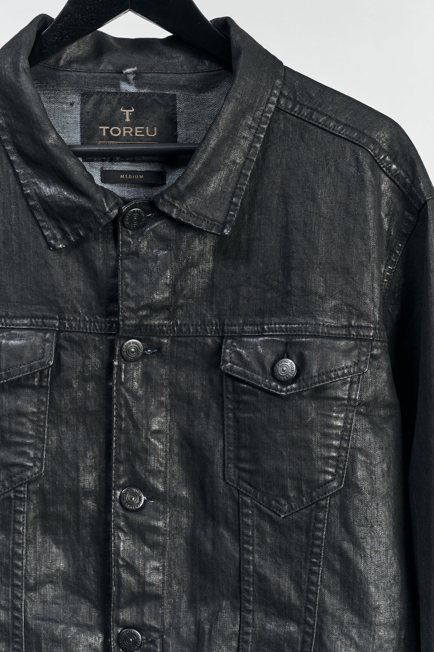 Jacket Tyler · Denim simil cuero