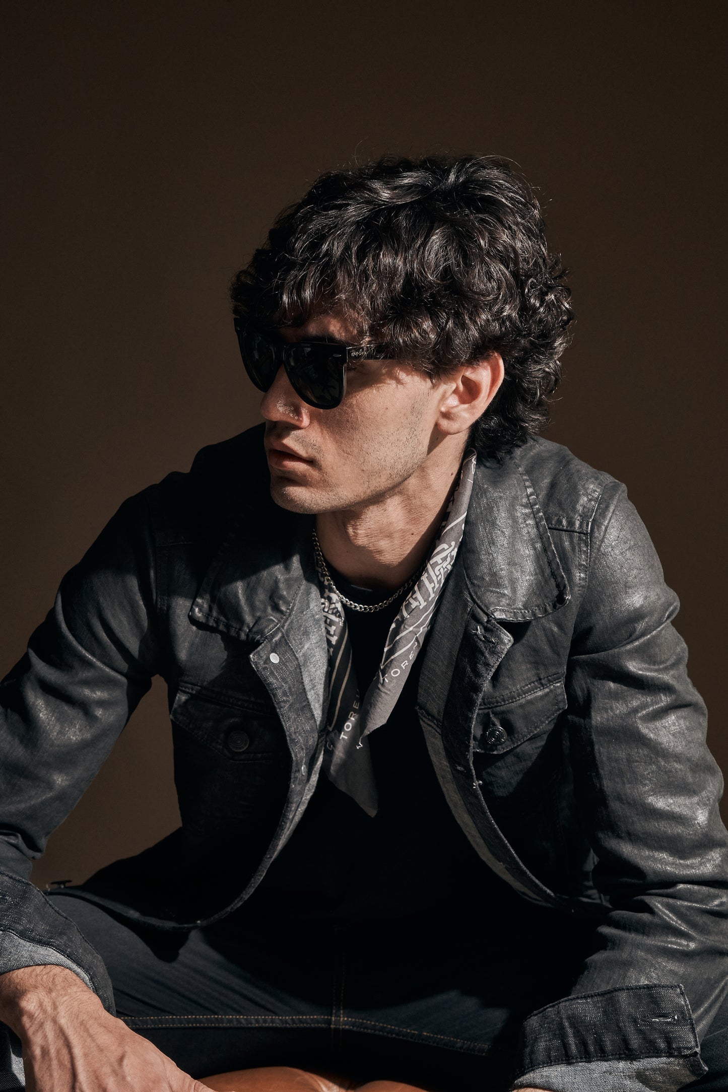 Jacket Tyler · Denim simil cuero