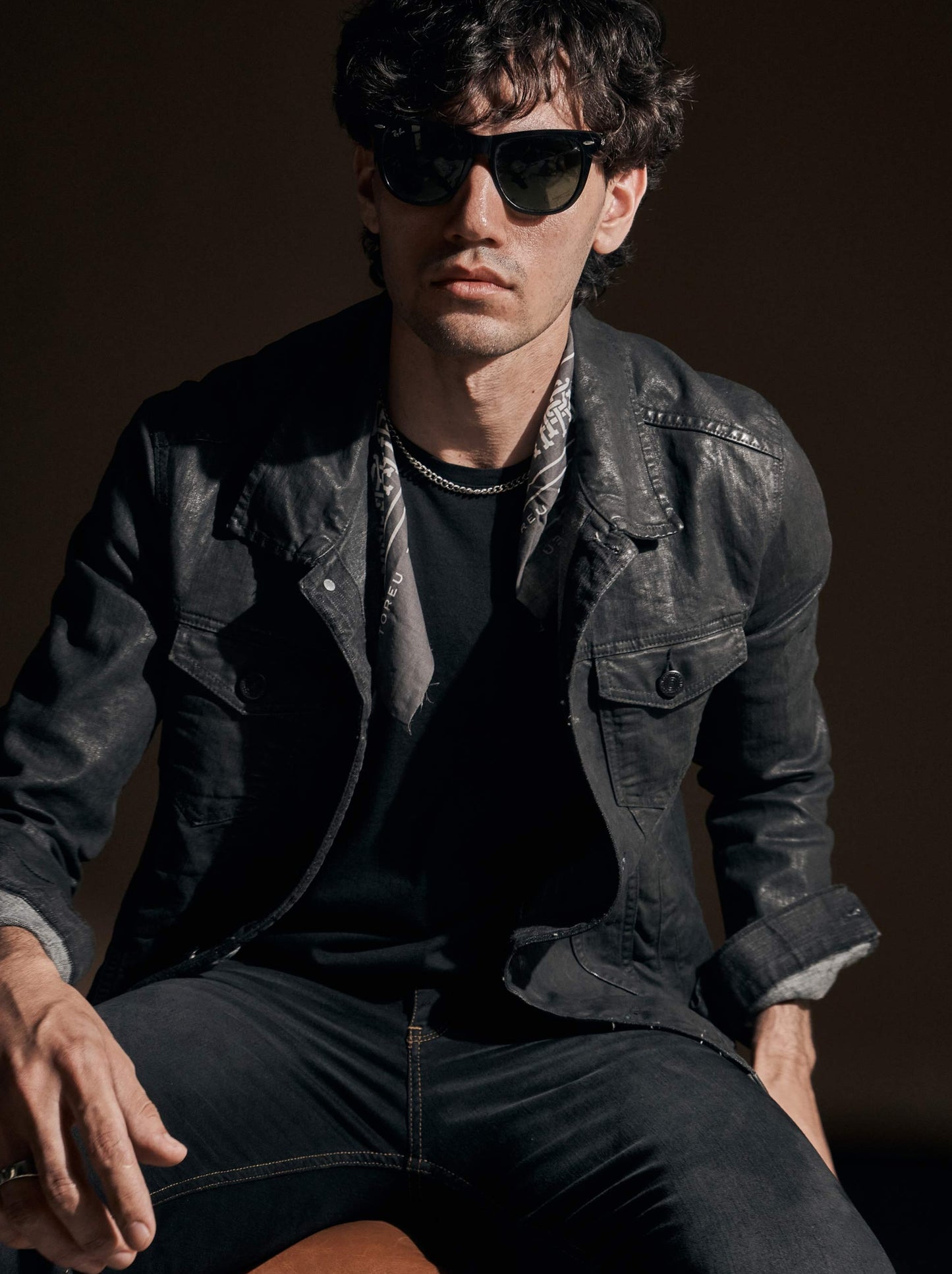Jacket Tyler · Denim simil cuero