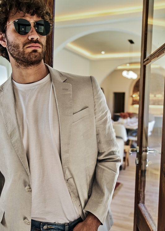 Saco Bari Arena · Lino Slim Fit