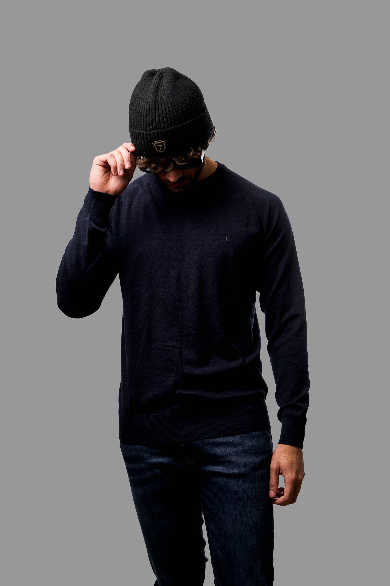 Sweater LECLERC Marino · Slim Fit