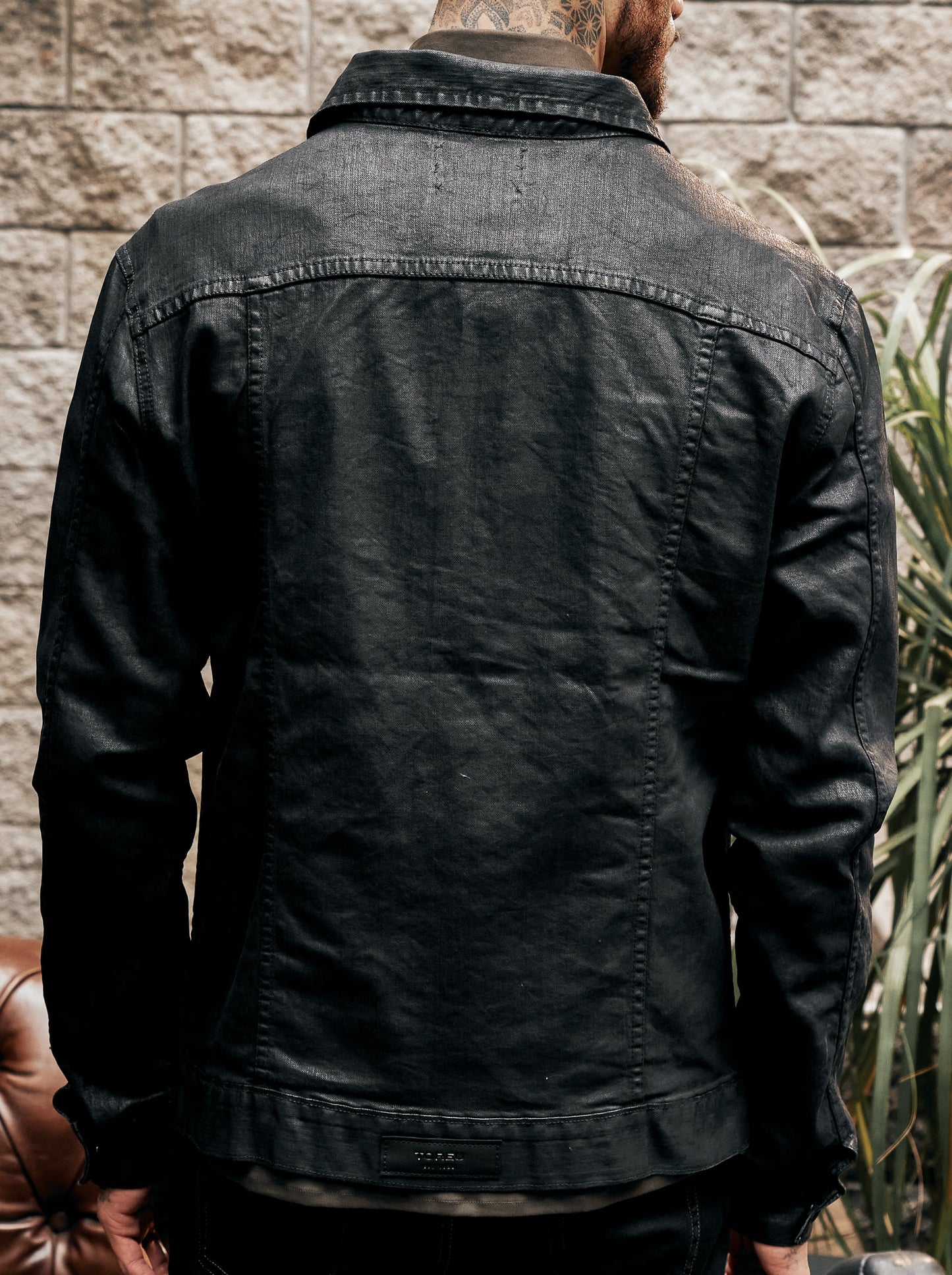 Jacket Tyler · Denim simil cuero
