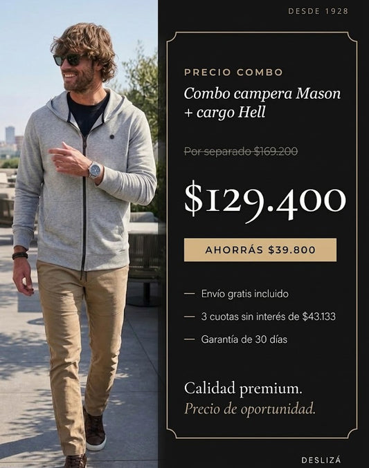 Combo campera Mason + cargo Hell