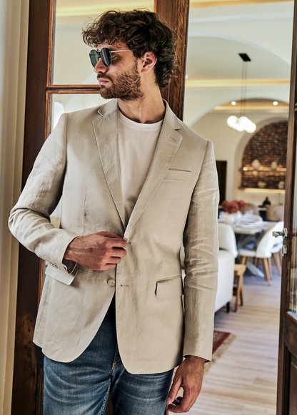 Saco Bari Arena · Lino Slim Fit