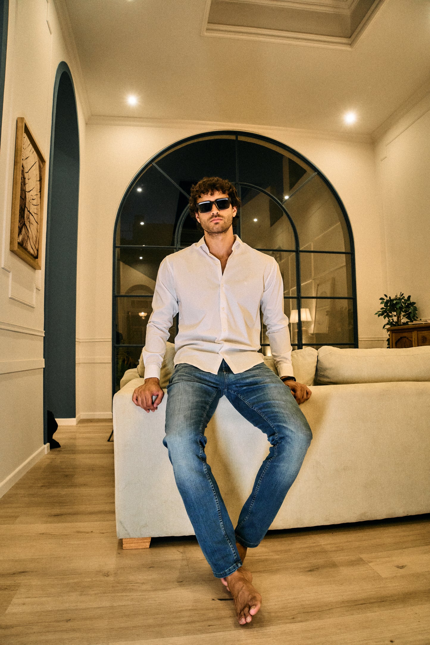 Camisa Cliff Blanco · Regular Fit