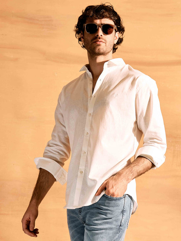 Camisa de lino Megan · Slim Fit