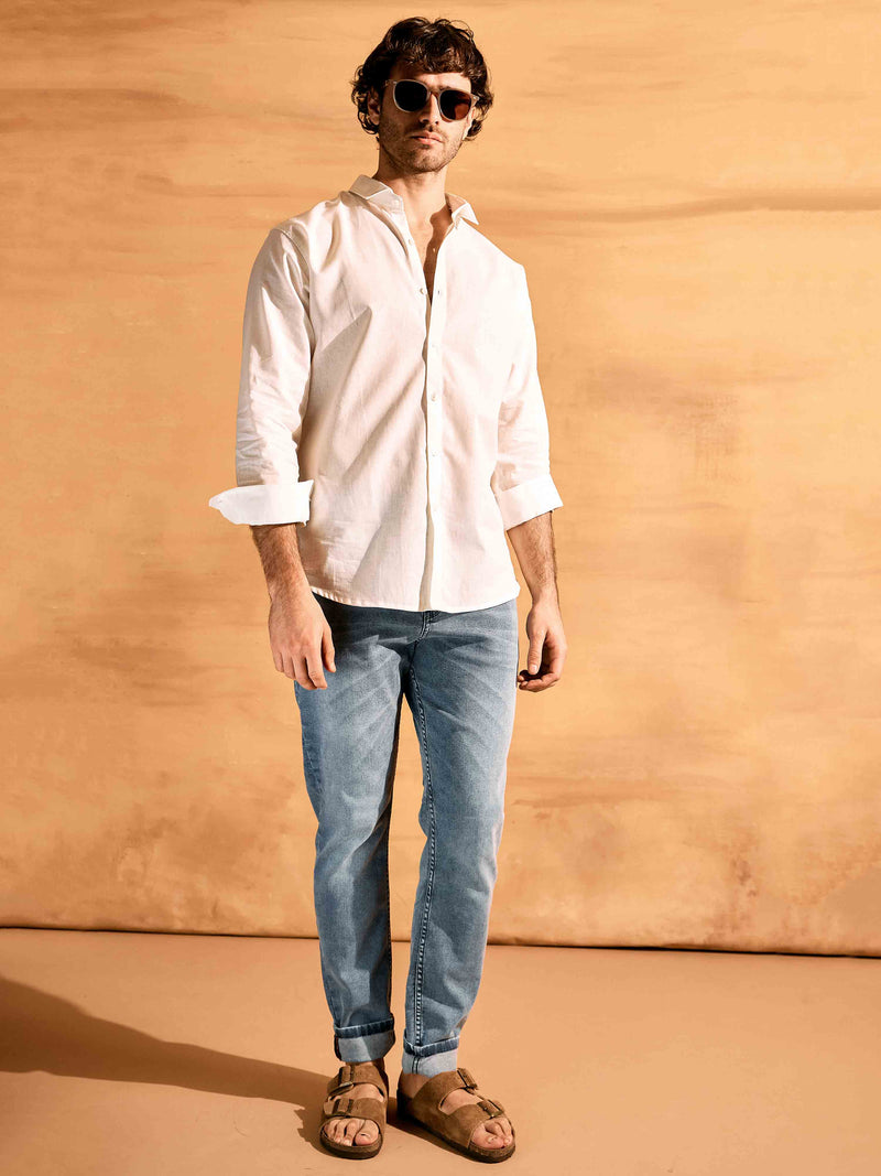 Camisa de lino Megan · Slim Fit