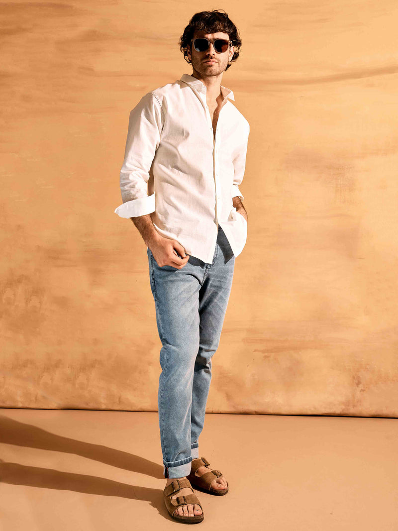 Camisa de lino Megan · Slim Fit