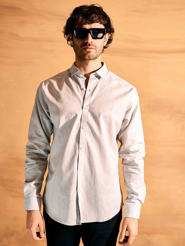 Camisa de lino Megan · Slim Fit