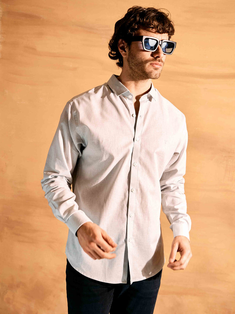 Camisa de lino Megan · Slim Fit