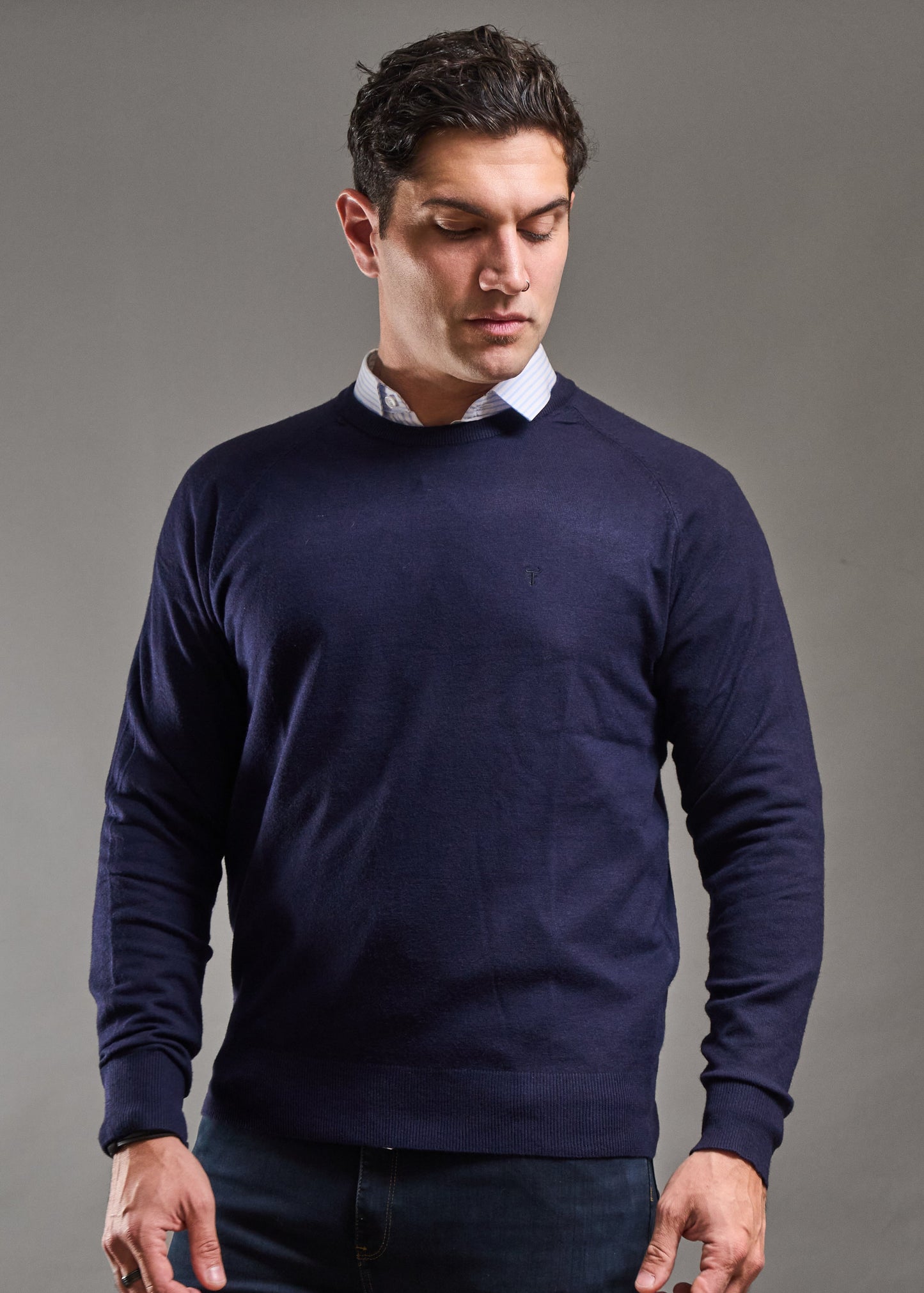 Sweater LECLERC Marino · Slim Fit