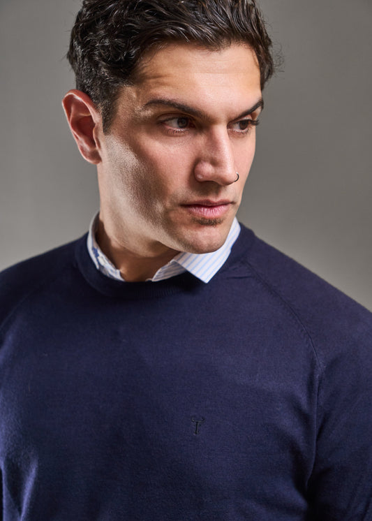 Sweater LECLERC Marino · Slim Fit