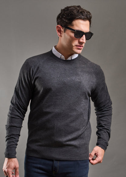 Sweater LECLERC Gris · Slim Fit