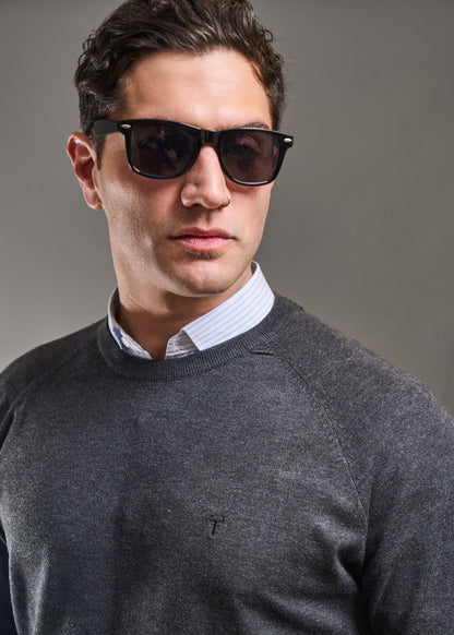 Sweater LECLERC Gris · Slim Fit