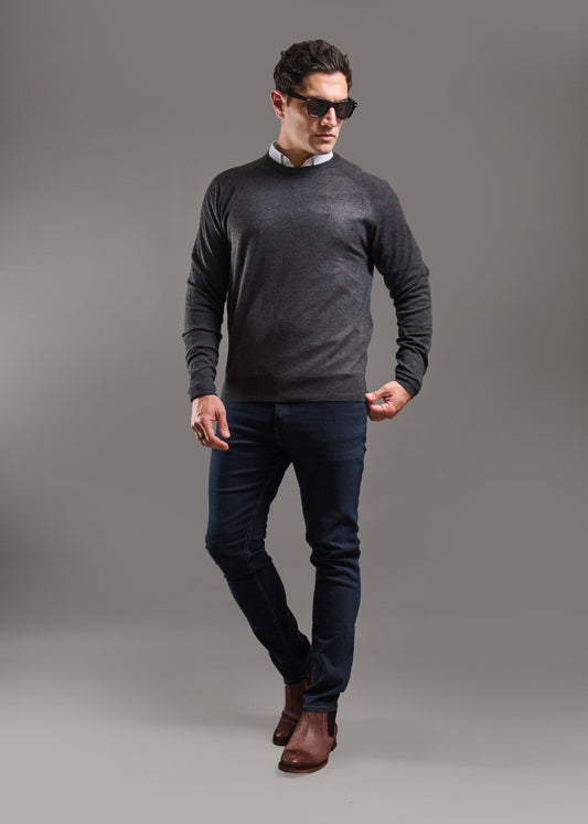Sweater LECLERC Gris · Slim Fit