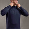Sweater Hamilton Marino · Cuello medio cierre