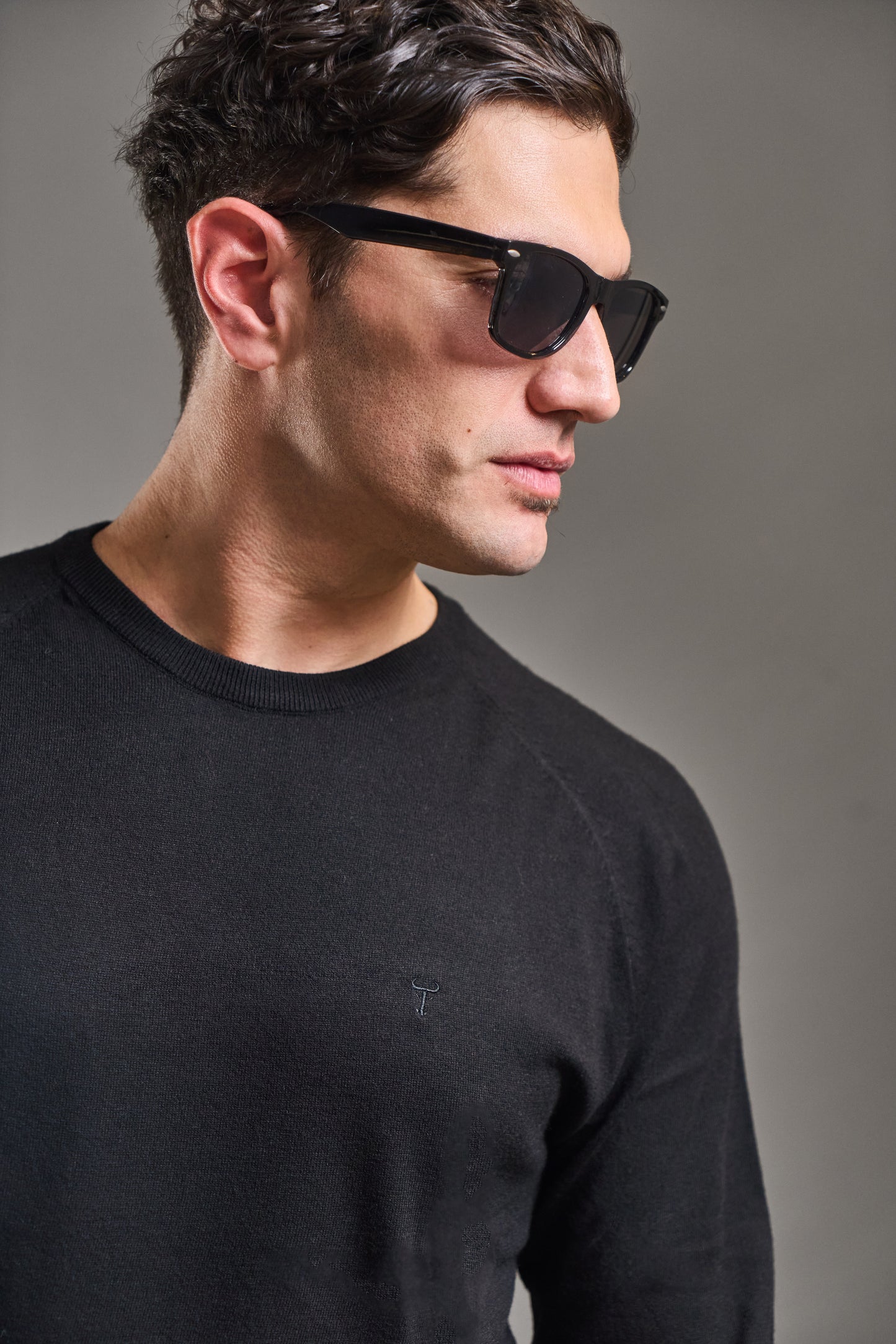 Sweater LECLERC Negro · Slim Fit