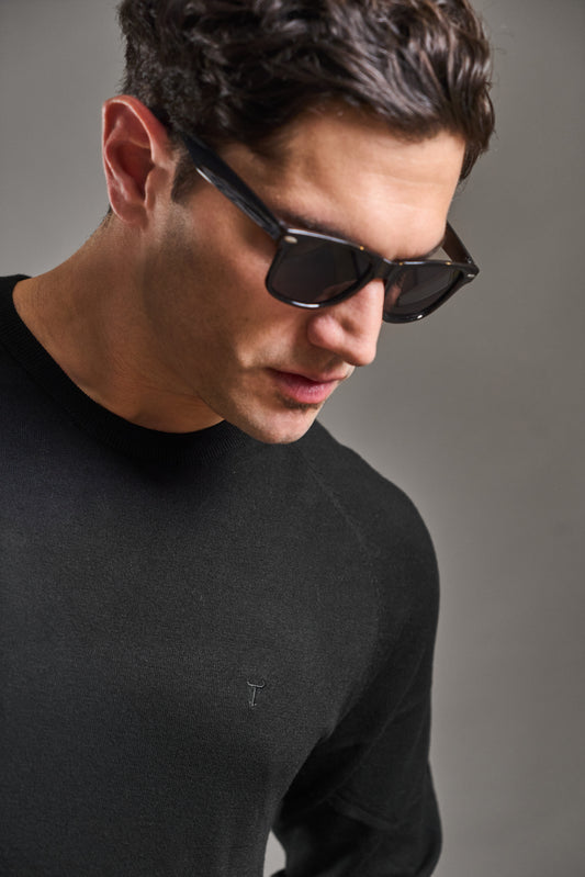 Sweater LECLERC Negro · Slim Fit