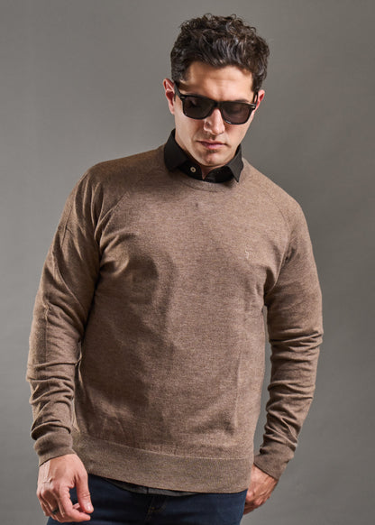 Sweater LECLERC Tostado · Slim Fit