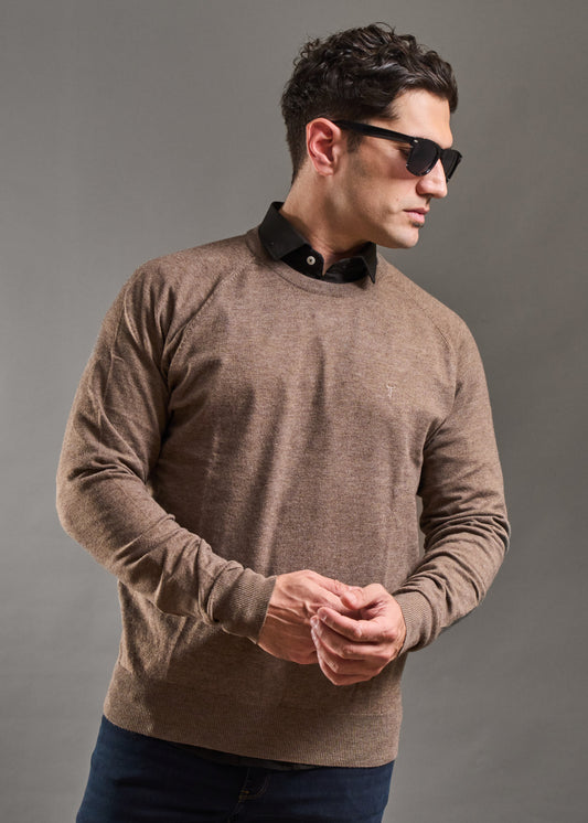 Sweater LECLERC Tostado · Slim Fit