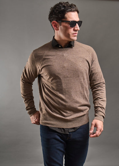 Sweater LECLERC Tostado · Slim Fit