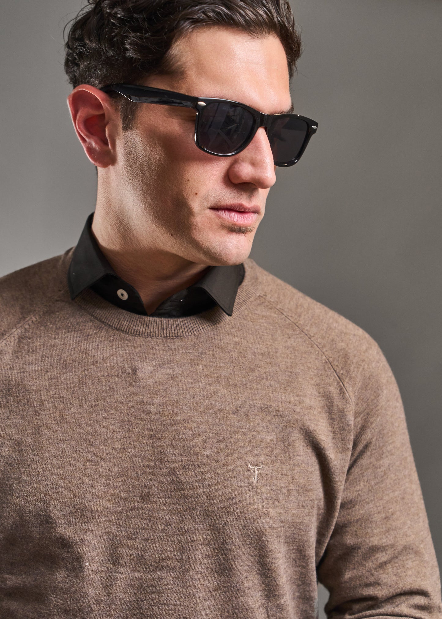 Sweater LECLERC Tostado · Slim Fit