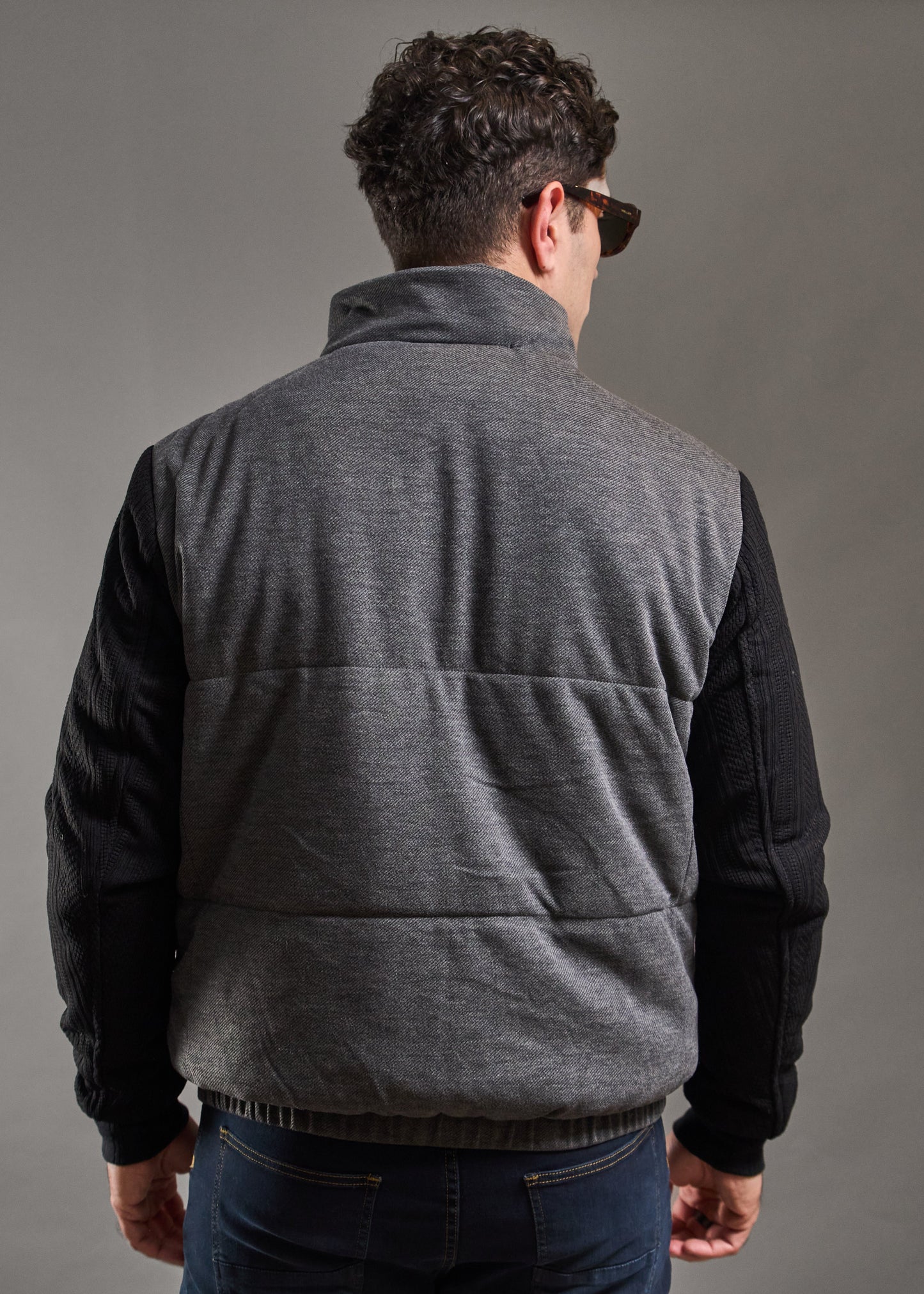 Campera ASPEN Gris/Negro · Slim fit