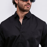 Camisa Cliff Negro . Regular Fit