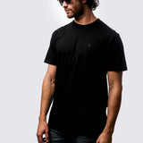 Remera lisa Mylar Negro · Slim Fit