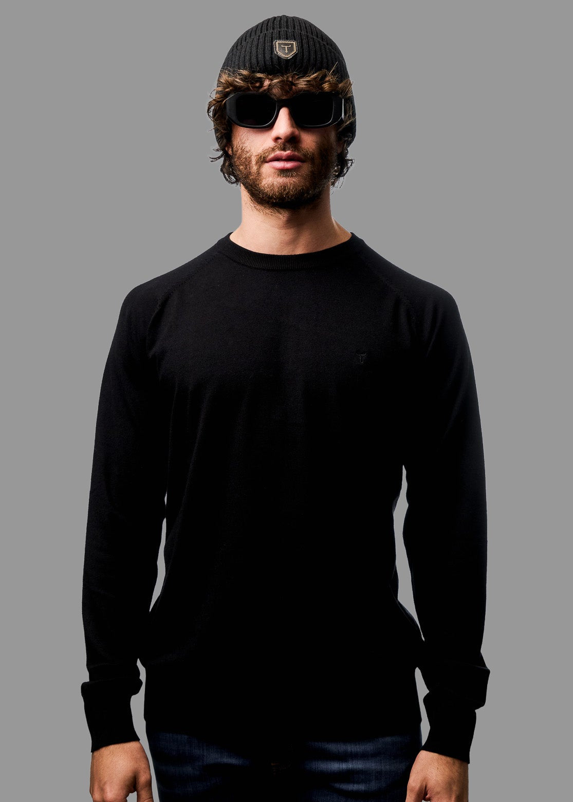 Sweater LECLERC Negro · Slim Fit