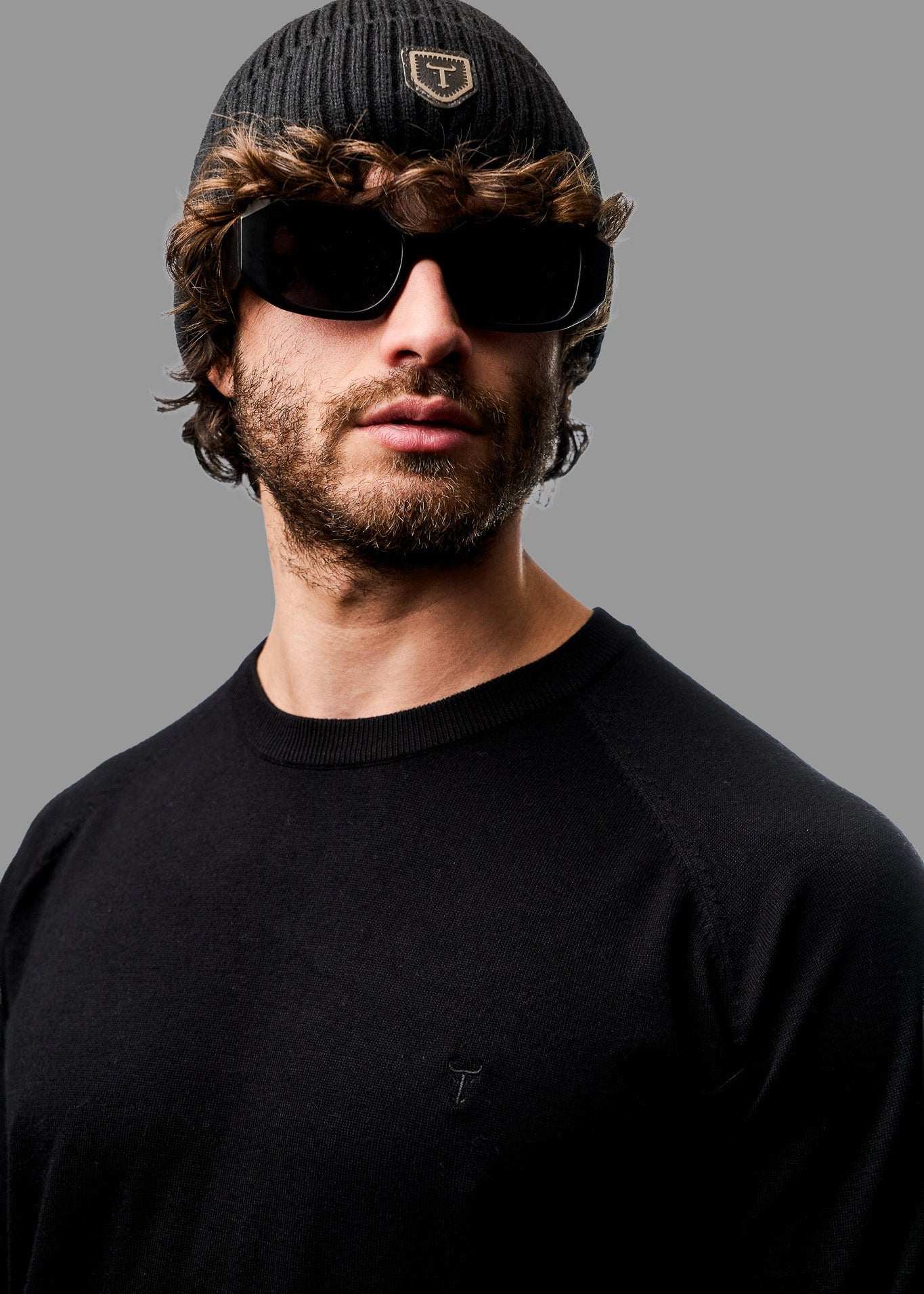 Sweater LECLERC Negro · Slim Fit