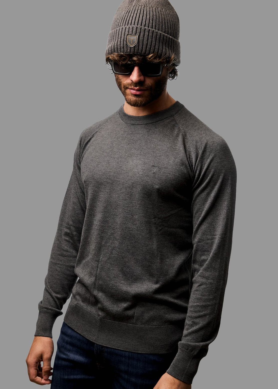 Sweater LECLERC Gris · Slim Fit