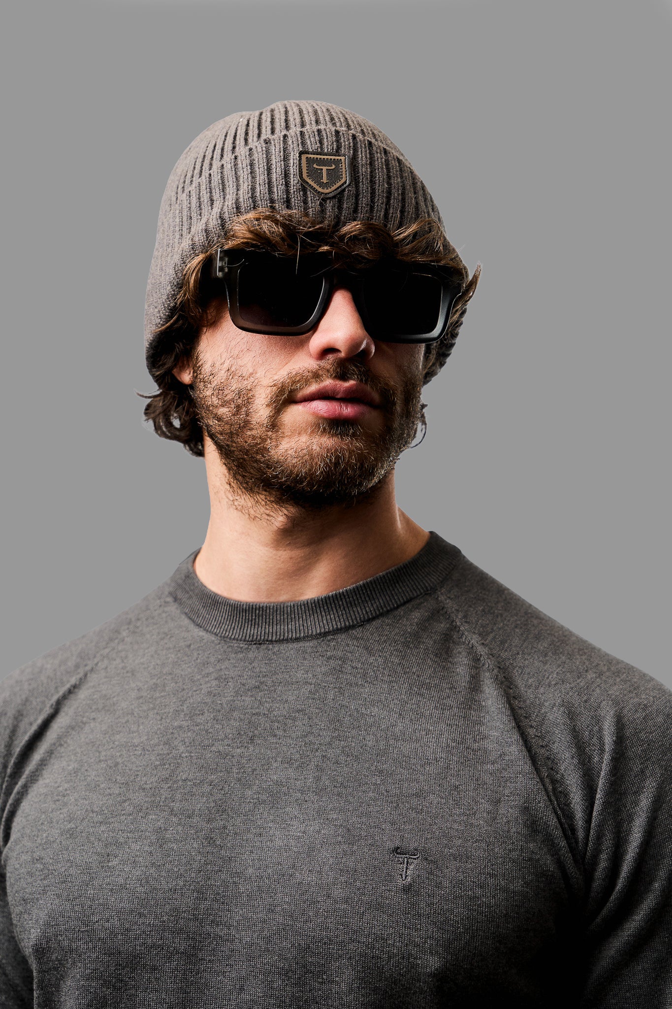 Sweater LECLERC Gris · Slim Fit