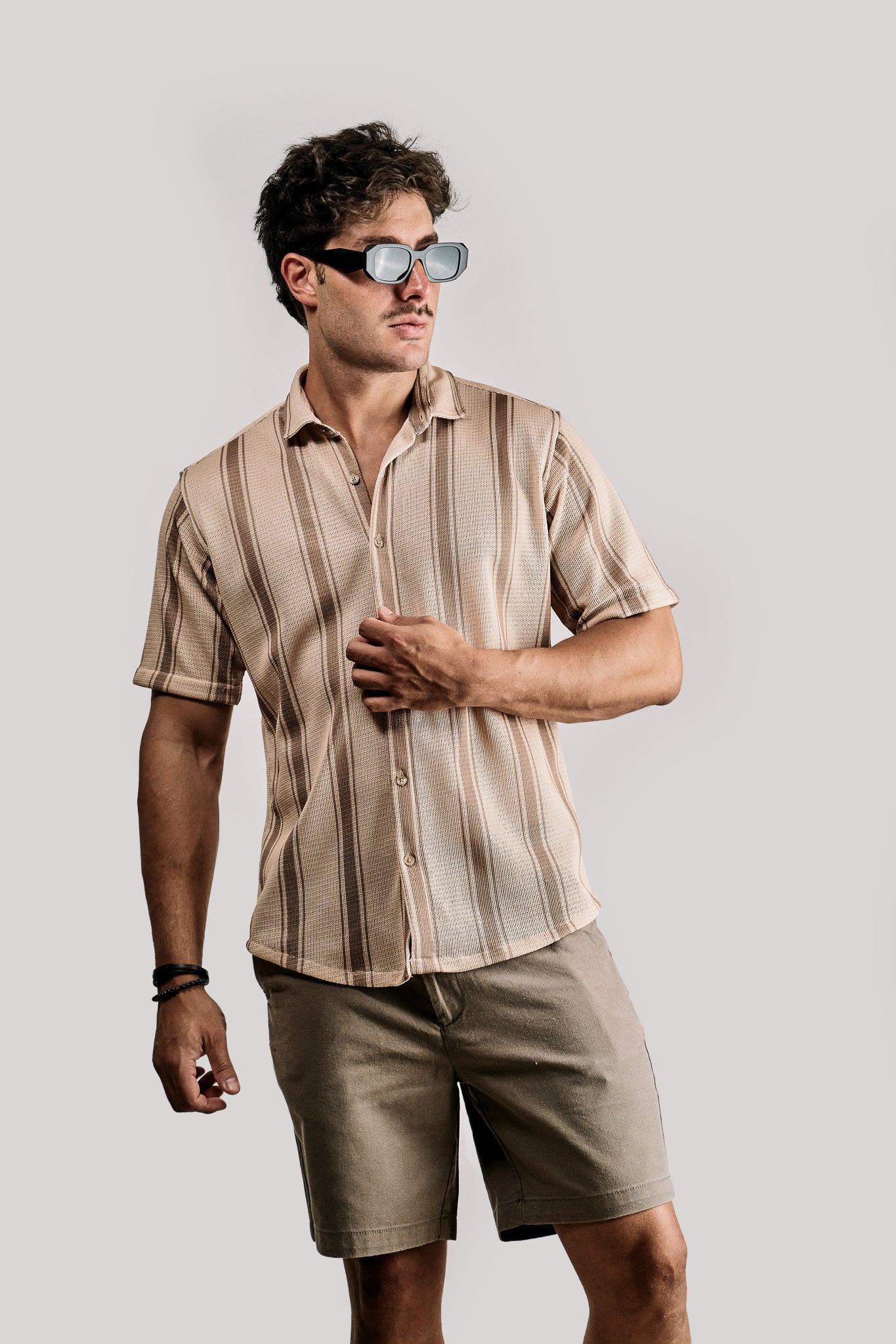 Camisa Mikonos · Mangas Cortas