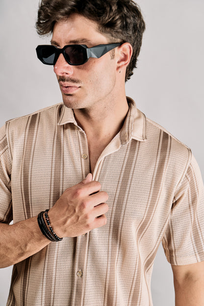 Camisa Mikonos · Mangas Cortas