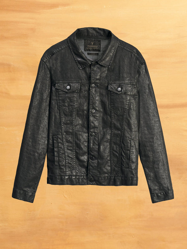 Jacket Tyler · Denim simil cuero