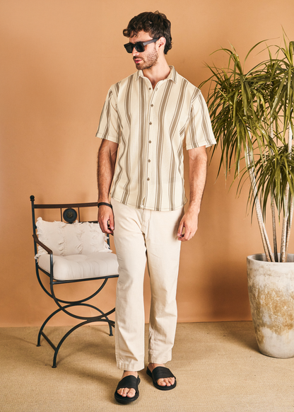 Camisa Mikonos · Mangas Cortas