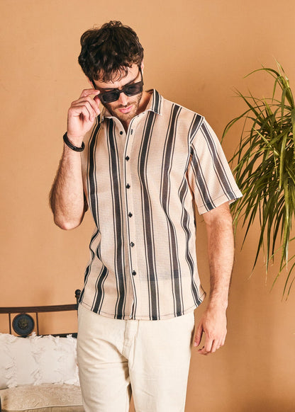 Camisa Mikonos · Mangas Cortas