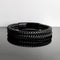 Pulsera 06 Negro y Black Niquel · Doble