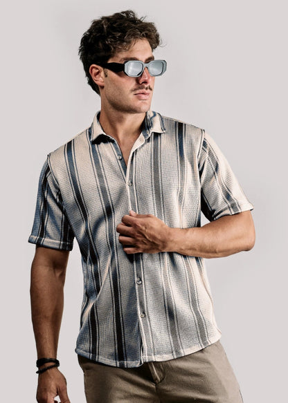 Camisa Mikonos · Mangas Cortas
