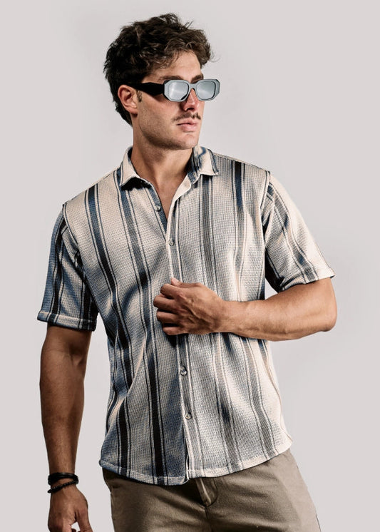 Camisa Mikonos · Mangas Cortas