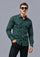 Camisa Cliff Petroleo  Regular Fit de algodon