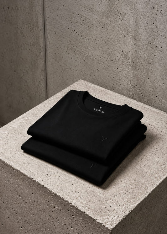 Pack duo Remera Mylar Negra
