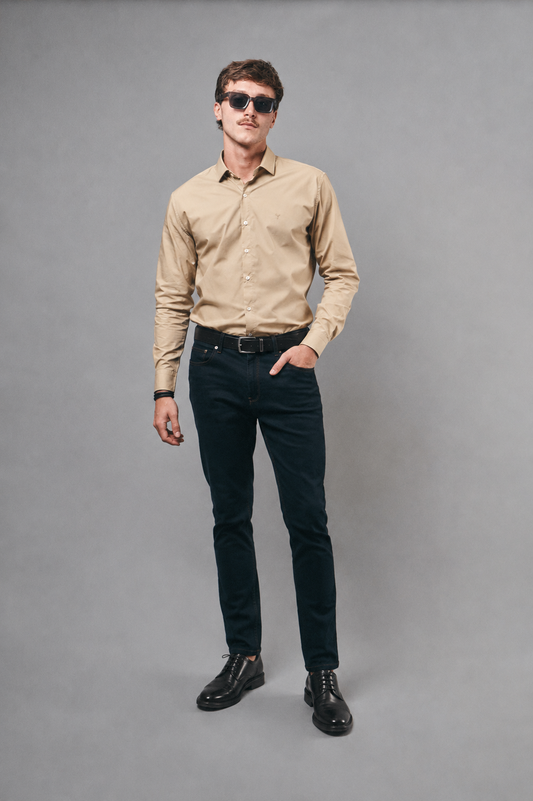 Camisa Cliff Tostado · Regular Fit