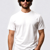 Remera Lisa Mylar Blanco ·Slim Fit