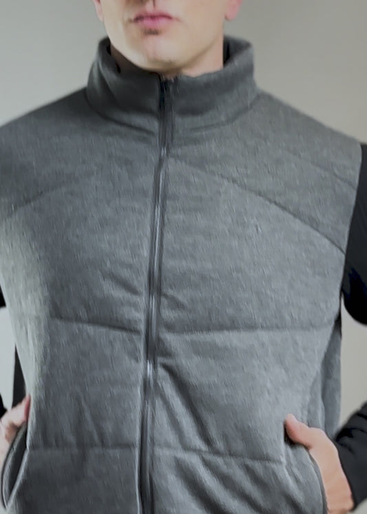 Campera ASPEN Gris/Negro · Slim fit
