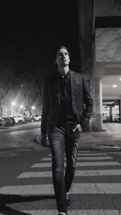 Saco Bari Azul · Lino Slim Fit