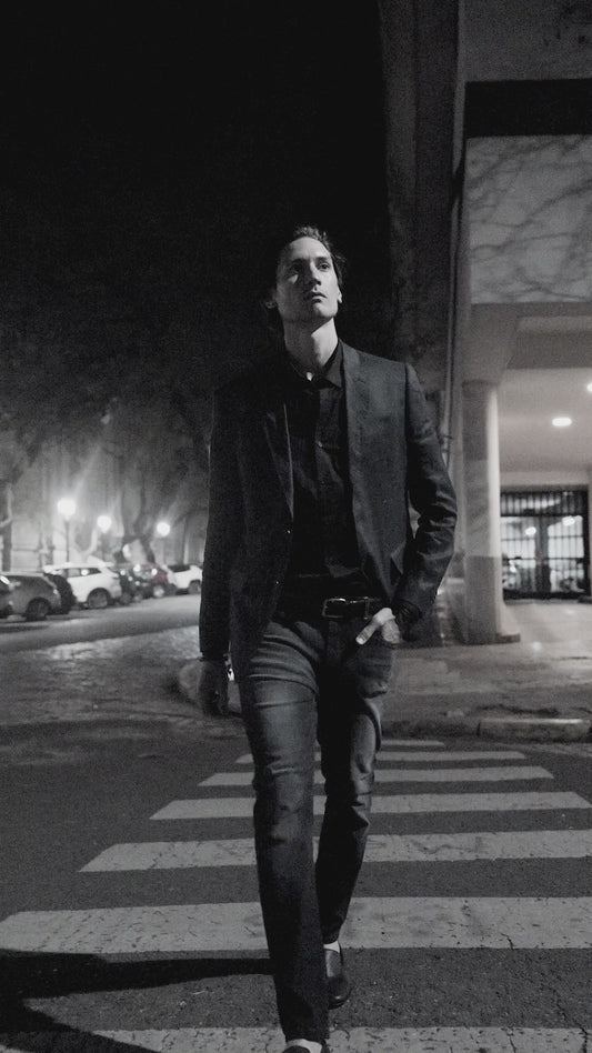 Saco Bari Azul · Lino Slim Fit