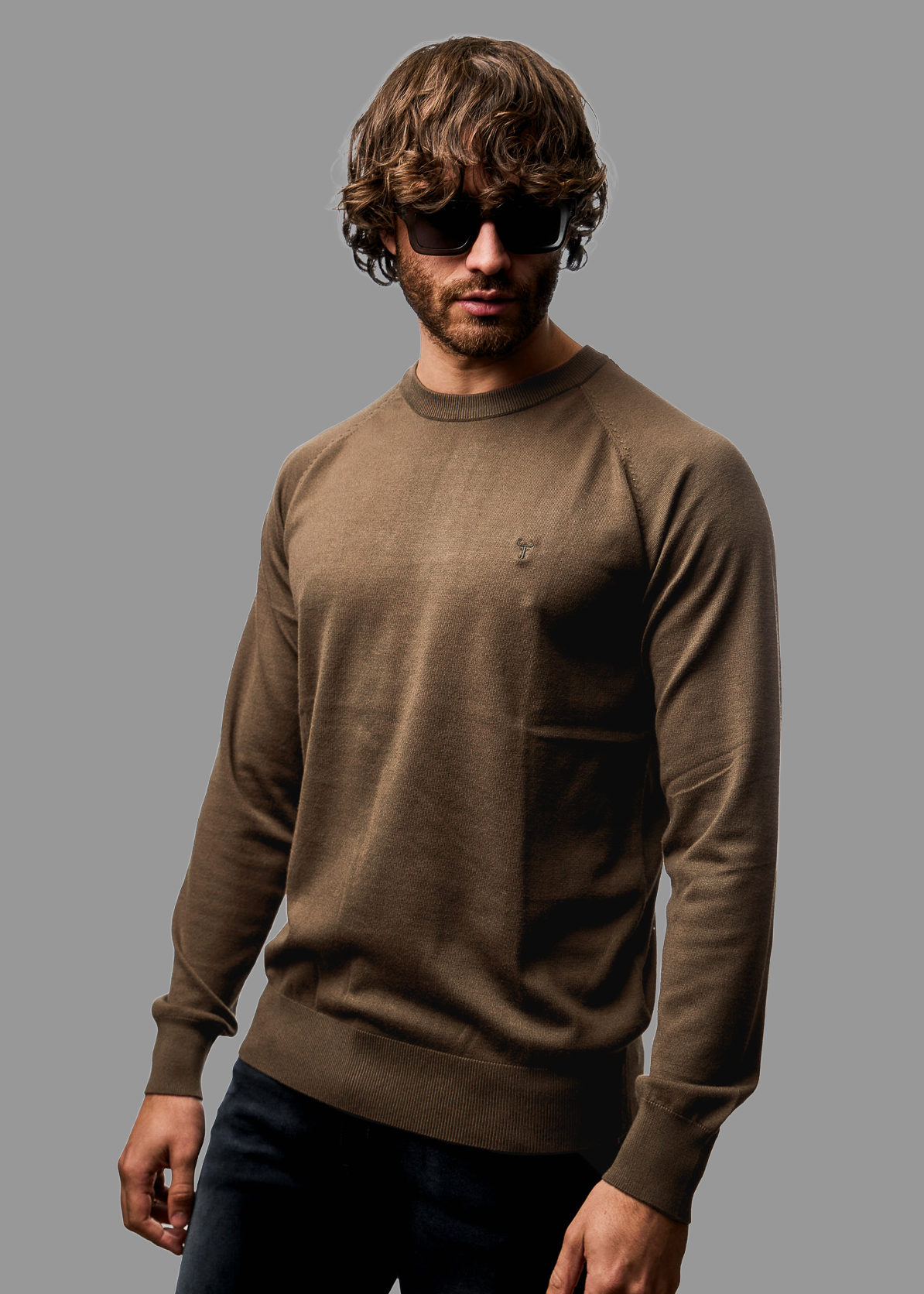 Sweater LECLERC Tostado · Slim Fit